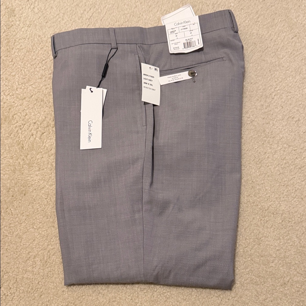 Calvin Klein Light Gray Trousers